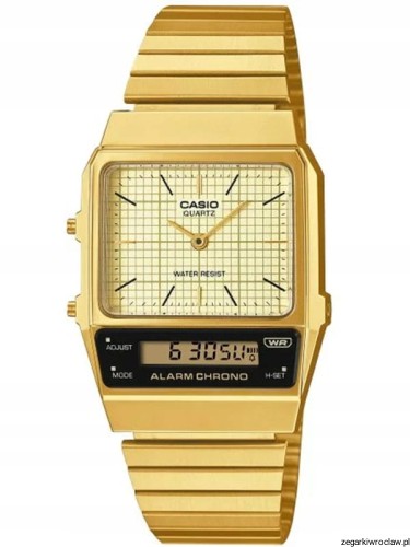 Zegarek Casio Vintage AQ-800EG 9A Retro +GRAWER, gratis