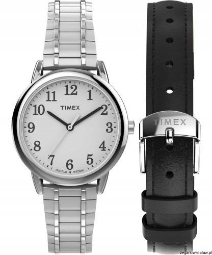 Damski zegarek na rozciąganej bransolecie Timex +pasek TWG063000 +GRAWER