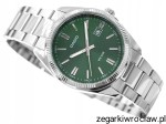 Klasyczny zegarek męski Casio z zieloną tarczą MTP-1302PD 3AV +GRAWER