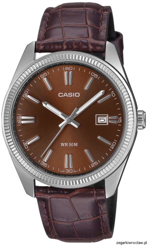Klasyczny zegarek męski na pasku Casio MTP-1302PL +GRAWER