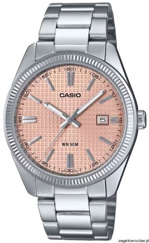 Klasyczny zegarek męski na bransolecie Casio MTP-1302PE +GRAWER