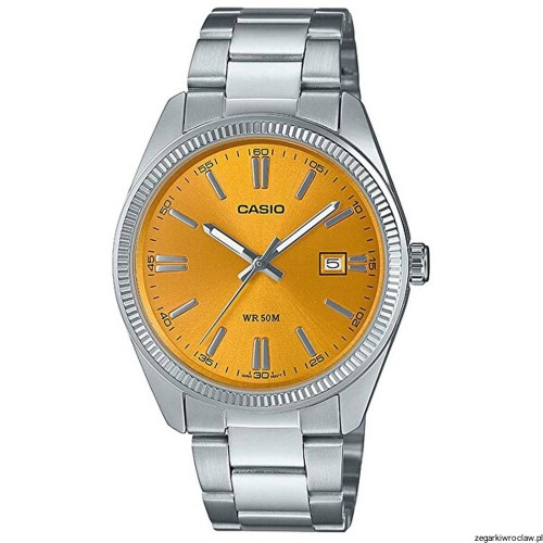 Klasyczny zegarek męski na bransolecie Casio MTP-1302PD +GRAWER