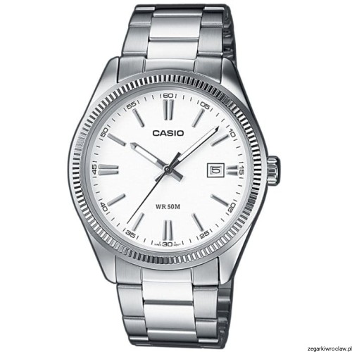 Klasyczny zegarek męski na bransolecie Casio MTP-1302PD +GRAWER