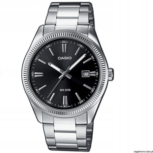 Klasyczny zegarek męski na bransolecie Casio MTP-1302D +GRAWER